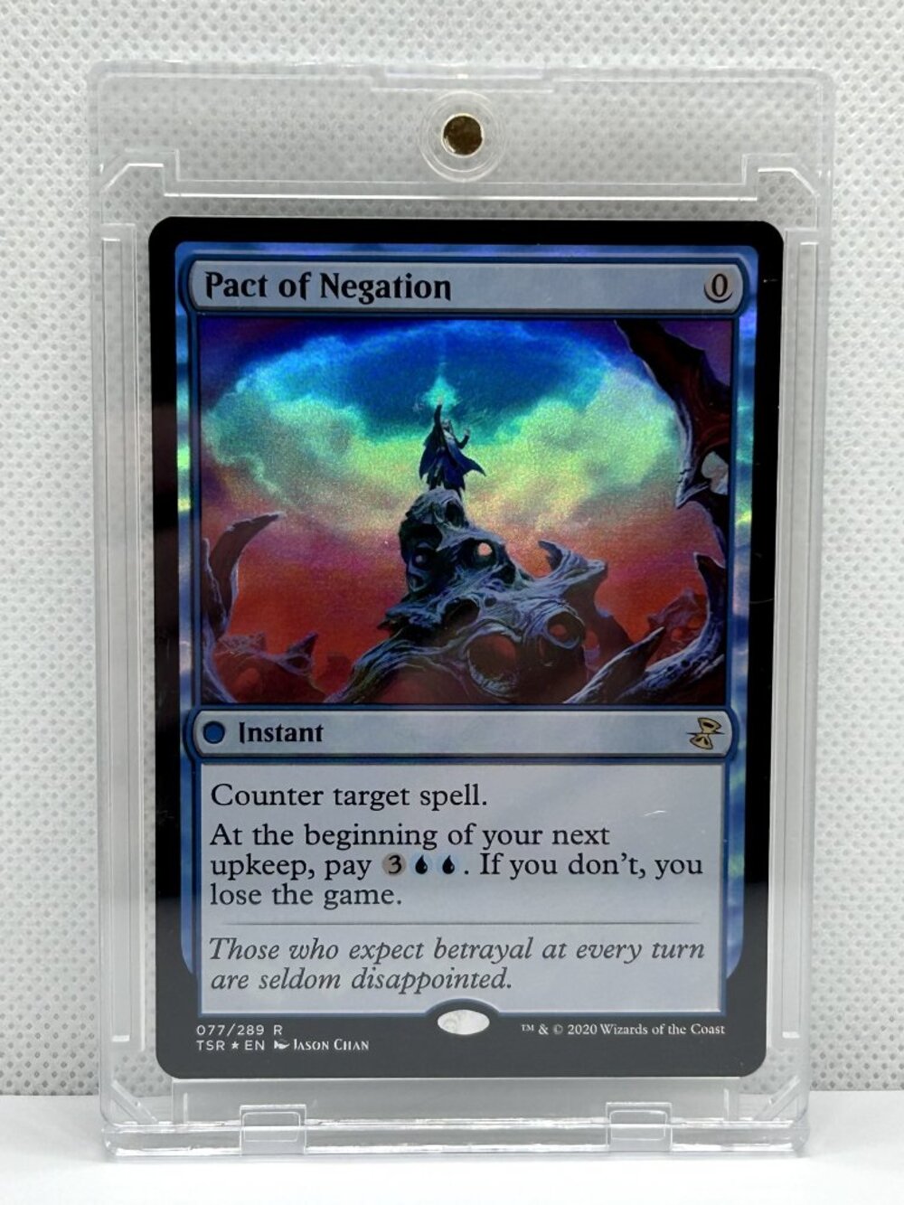 Pact of Negation Time Spiral Remastered Rare Foil 077 IN MAG CASE